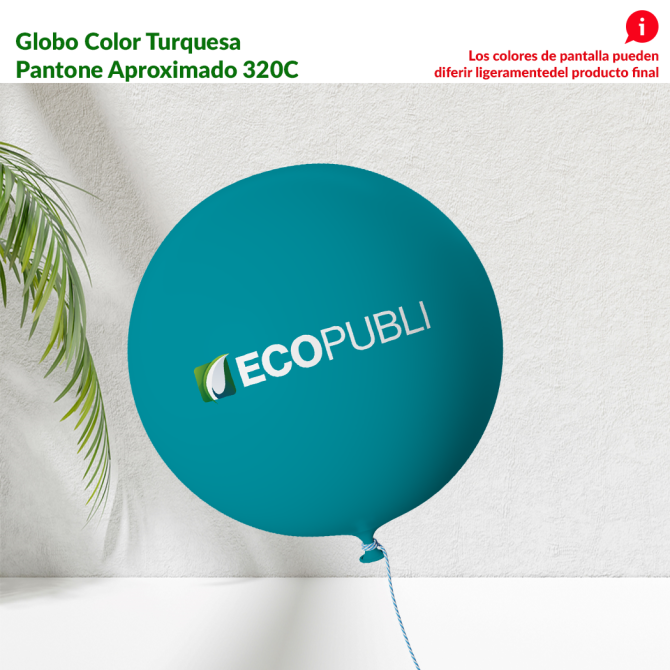 Globo Publicitario Turquesa
