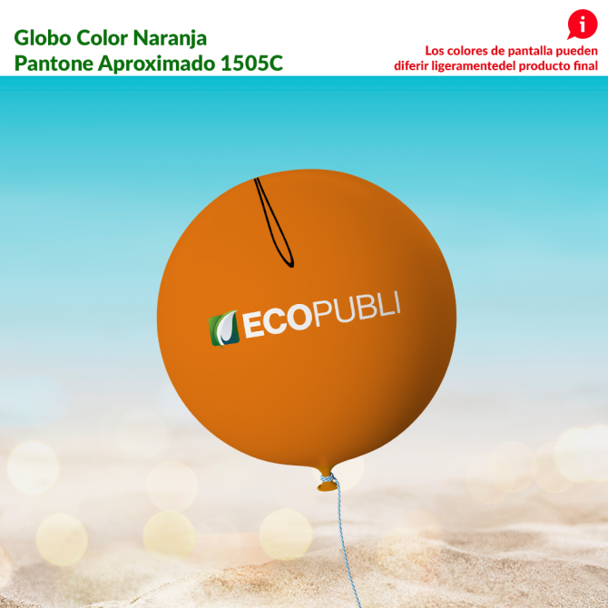 Globo Publicitario Naranja