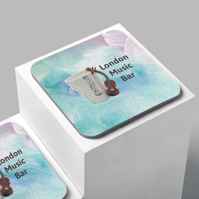Posavasos Cuadrado. Calidad Ecopubli con Envío Incluido