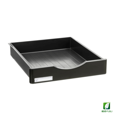 Cajón grande para estructura A4 negro.