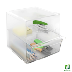 Cubo Archivador con divisor y un cajón Translúcido.