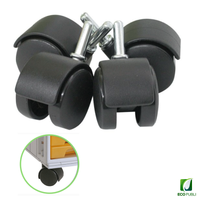 Conjunto de cuatro ruedas. Ecopubli.