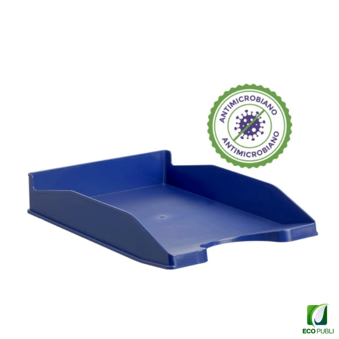 Bandeja antimicrobiana azul ecopubli
