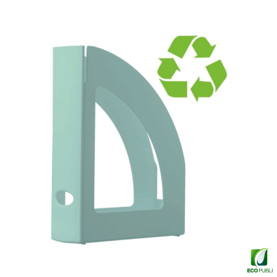 Cajetín de sobremesa sostenible verde pastel ecopubli
