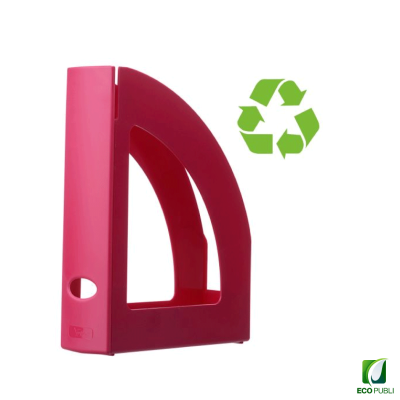 Cajetín de sobremesa sostenible fucsia ecopubli