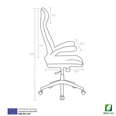 Silla Ergonómica Operativa Málaga