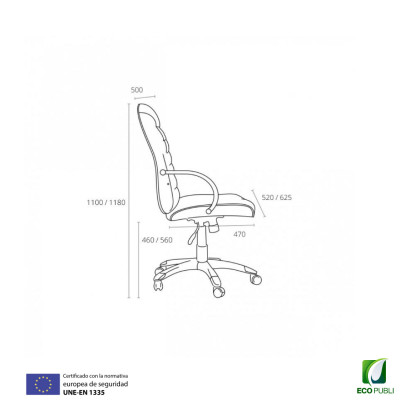 Sillón Ergonómico de Dirección Praga Negro