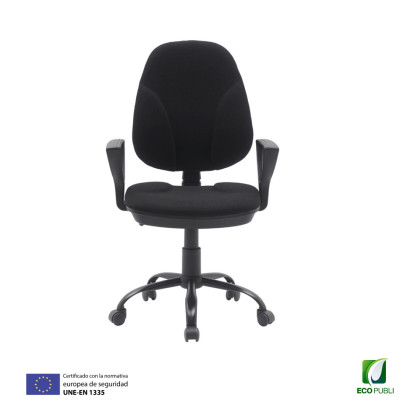 Silla Ergonómica Operativa León Negra