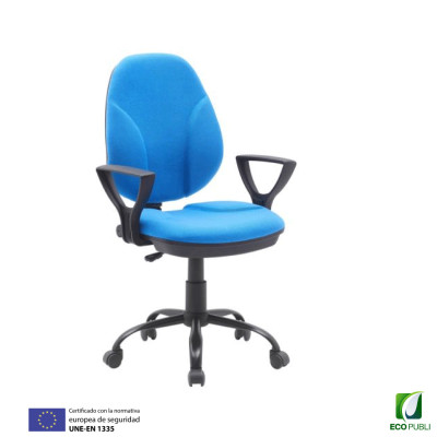 Silla Ergonómica Operativa León Azul