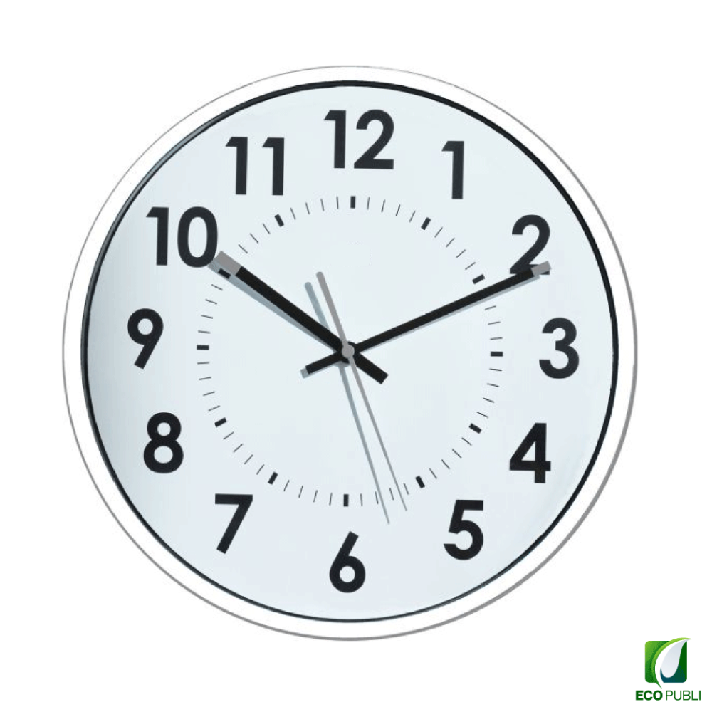Reloj de Pared Analógico Silencio Up Blanco