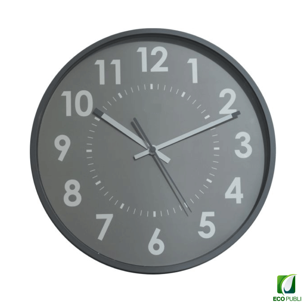 Reloj de Pared Analógico Silencio Up Gris