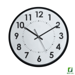 Reloj de Pared Analógico Silencio Up Negro