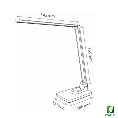 Lámpara LED Ciber Gris