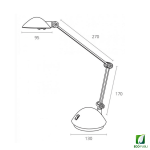 Lámpara LED Space Ecopubli Plata. Garantía Ecopubli