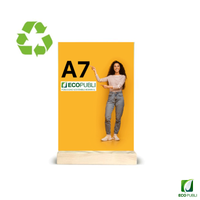 Expositor de Sobremesa Sostenible A7. Garantía Ecopubli