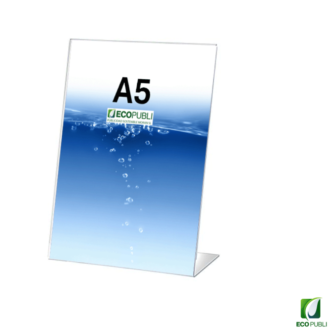Expositor Sobremesa en Forma de L A5