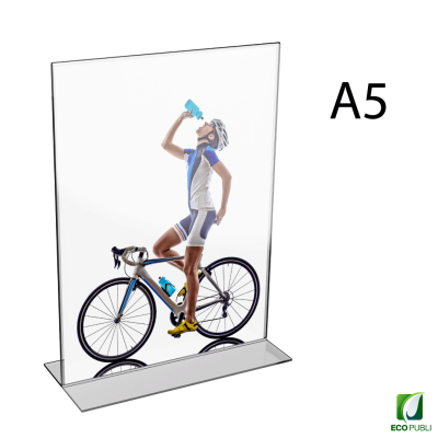 Expositor Sobremesa en Forma de T A5