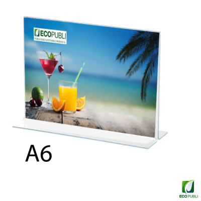 Expositor Sobremesa en Forma de T A6