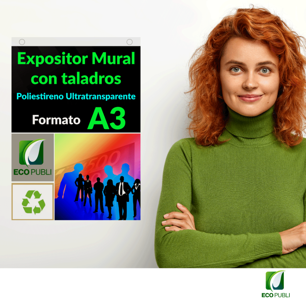 Expositor Mural con Taladros A3 Vertical