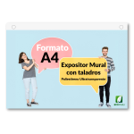 Expositor Mural con Taladros A4 Horizontal