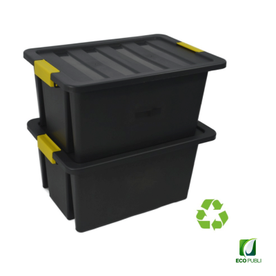 Caja Almacenaje Sostenible 55 Litros Apilable