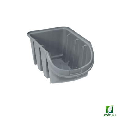Gaveta Gris de 800 ml sin Tapa. Ecopubli