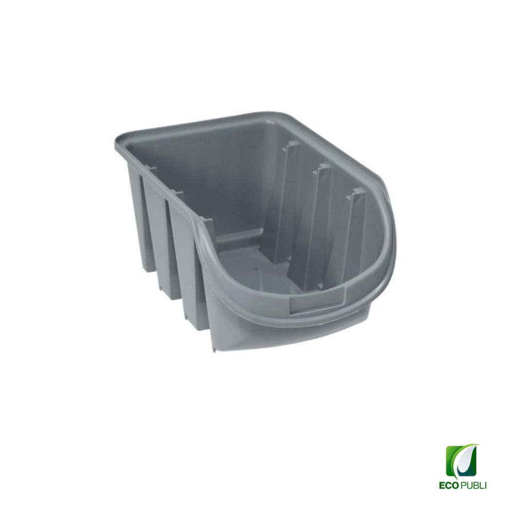 Gaveta Gris de 800 ml sin Tapa. Ecopubli