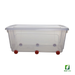 Caja Almacenaje 70 litros con 6 Ruedas y Tapa