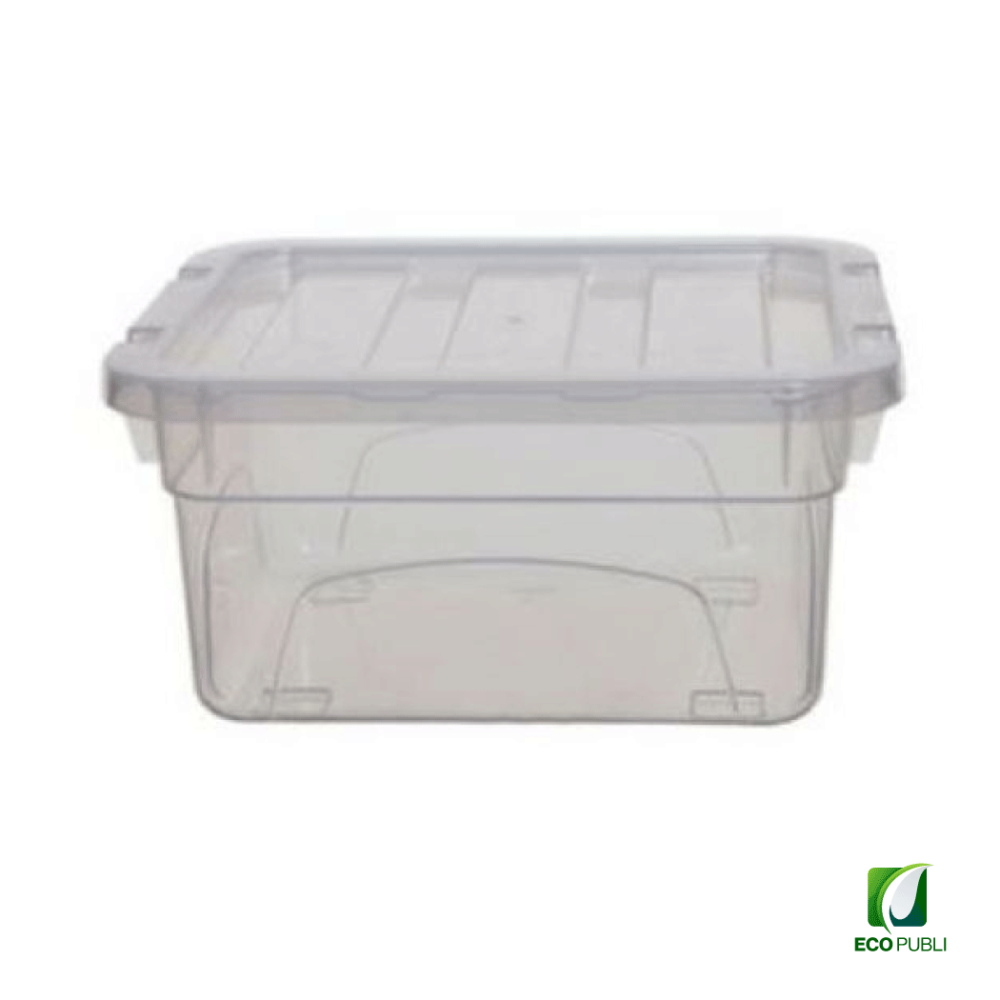 Caja Almacenaje Multiusos 2 litros con Tapa. Ecopubli.