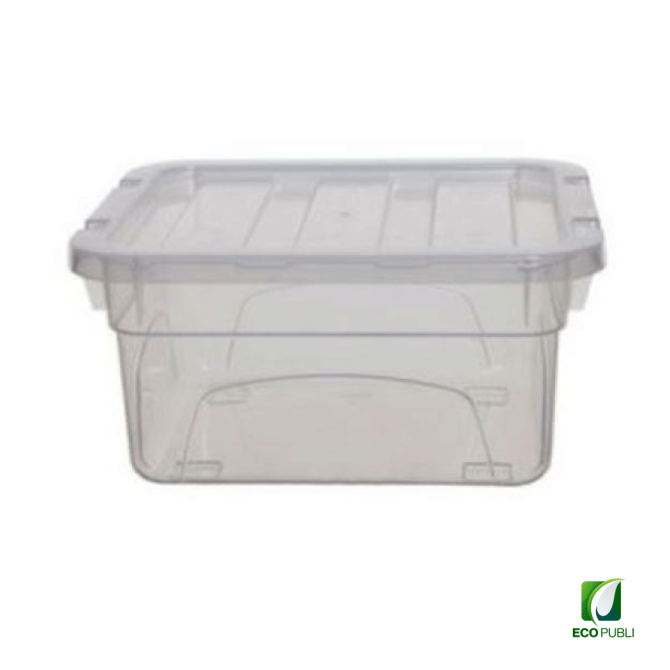 Caja Almacenaje Multiusos 2 litros con Tapa. Ecopubli.