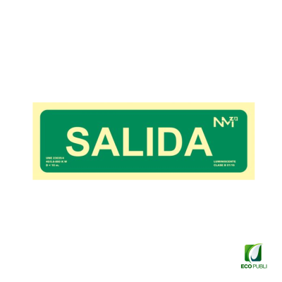 Señal de Salida 300X105 mm