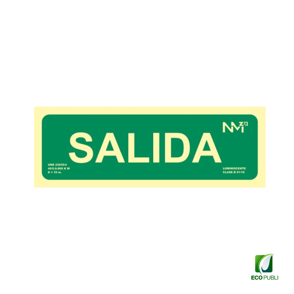 Señal de Salida 300X105 mm