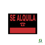 Cartel Informativo SE ALQUILA 350x250 mm