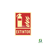 Señal de Incendio Extintor 210X300 mm