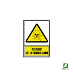 Señal de Aviso Riesgo de Intoxicación 210X297 mm