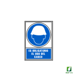 Señal de Obligación Obligación Uso de Casco 210X297 mm