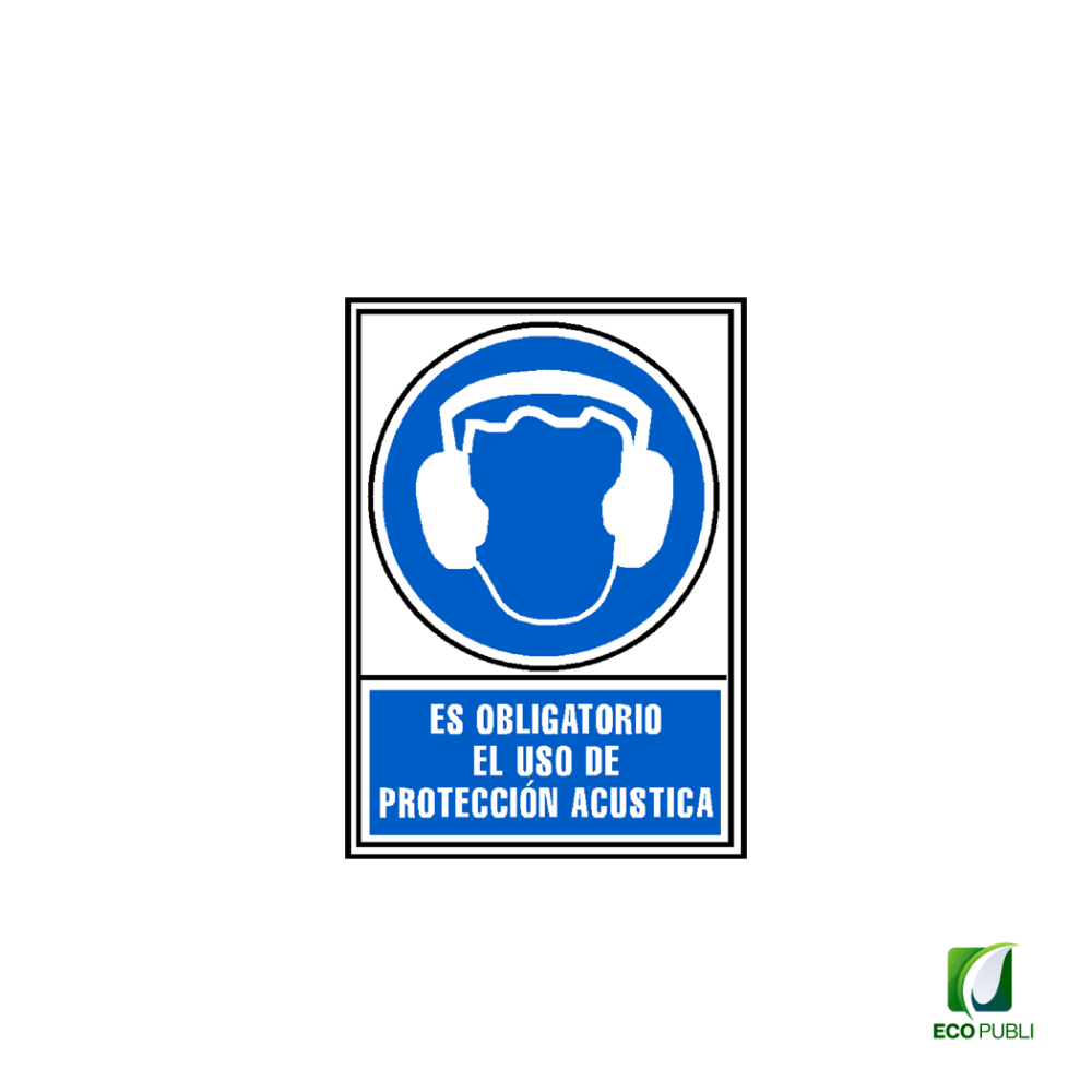 Señal de Obligación Uso de Protección Acústica 210X297 mm