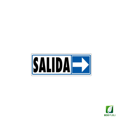 Señal Adhesiva Salida Derecha 175x65 mm