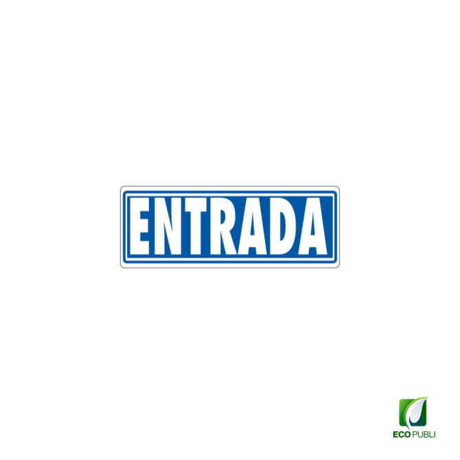 Señal Adhesiva Entrada 175x65 mm