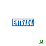 Señal Adhesiva Entrada 175x65 mm