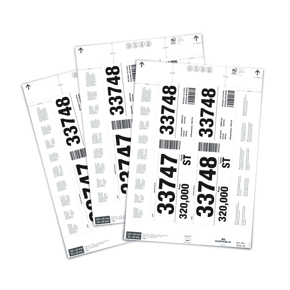 Etiquetas 140x65 mm Blancas