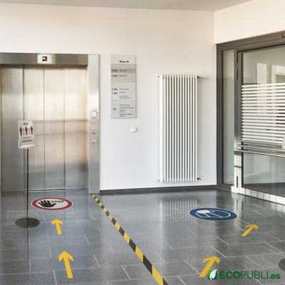 10 Uds Adhesivo Forma FLECHA Removible Amarilla.