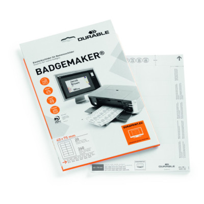 Etiquetas BADGEMAKER 40x75 mm Blancas