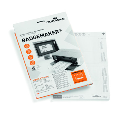 Etiquetas BADGEMAKER 61x150 mm Blancas