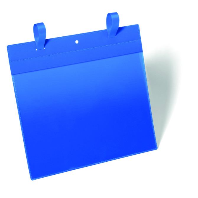 Funda con Cintas A4 Horizontal Azul Oscuro