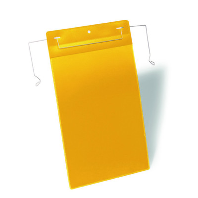 Funda con Alambre A4 Vertical Amarilla