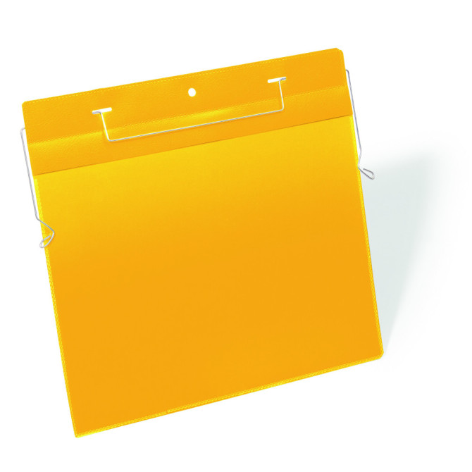 Funda con Alambre A4 Horizontal Amarilla