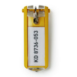 6 Uds Llavero KEY CLIP Amarillo.
