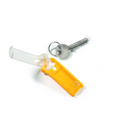 6 Uds Llavero KEY CLIP Amarillo.