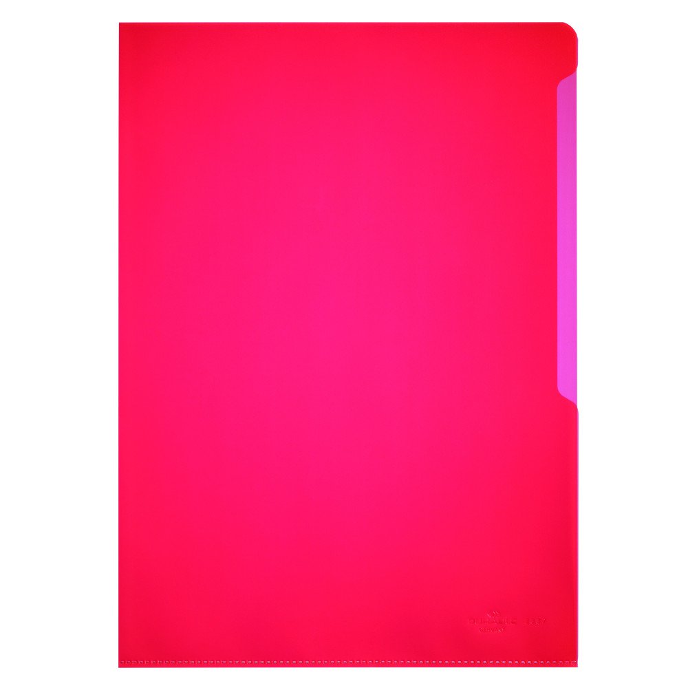 Funda Transparente ESTANDAR A4 Roja